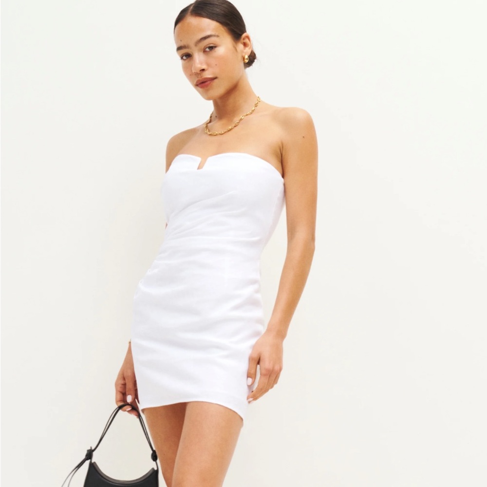Reformation Abeni Linen Dress